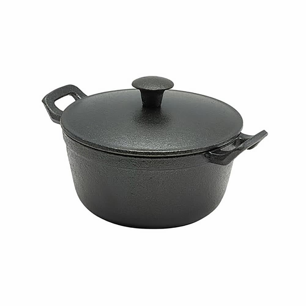 Steelite GWC137 22 oz Cast Iron Mini Casserole Dish w/ Lid