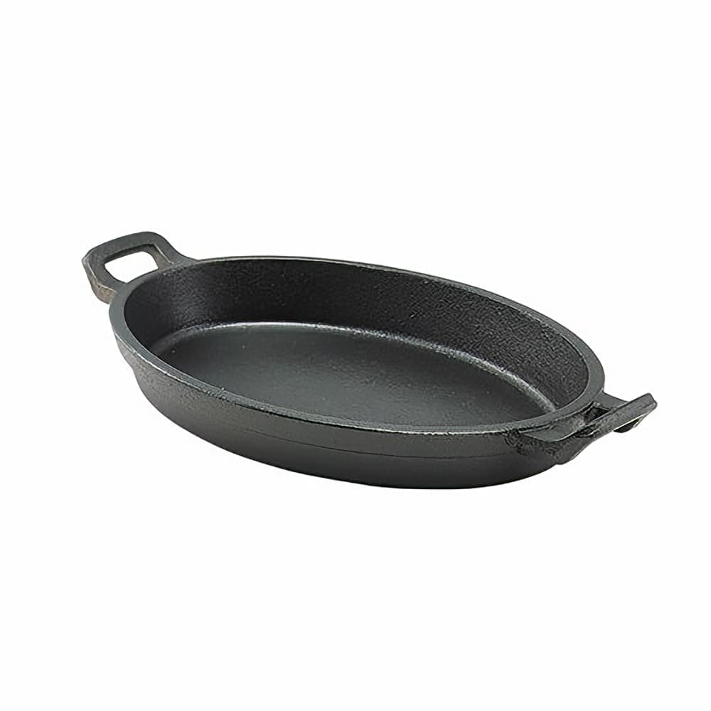 Steelite GWC247 27 oz Oval Cast Iron Dish w/ Handles