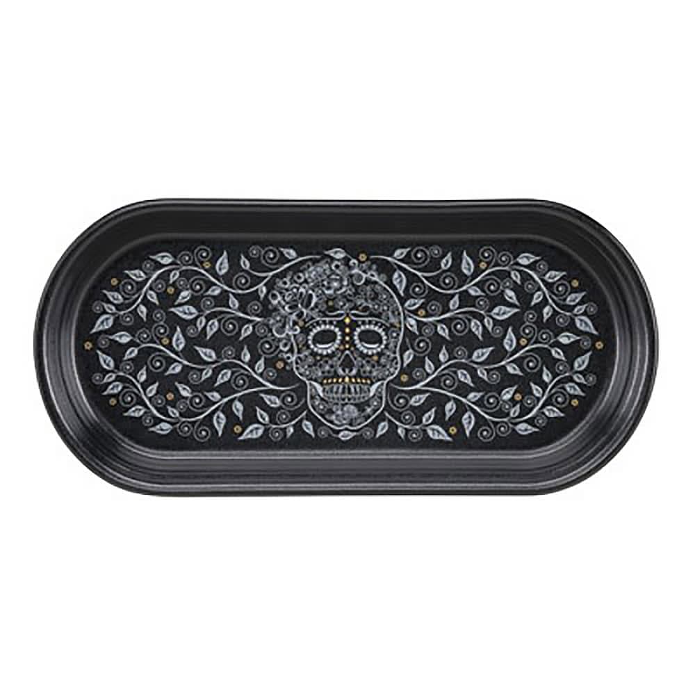Fiesta Oblong Skull and Vine Bread Tray - 12" x 5 3/4", China, Foundry (HL41241590)