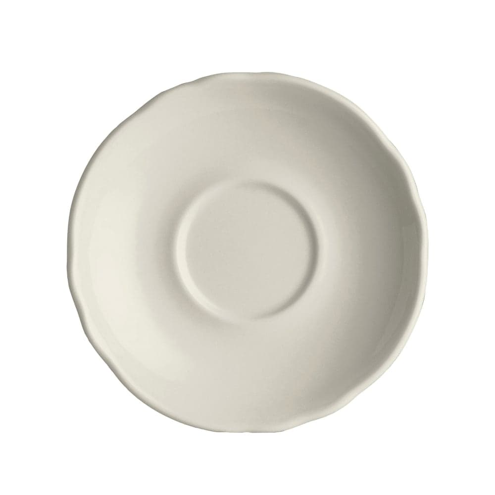 Homer Laughlin HL58000 5 5/8" Round Carolyn Saucer - China, Ivory