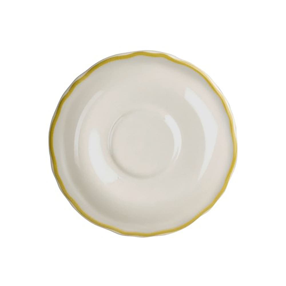 Homer Laughlin HL5800828 5 5/8" Round Styleline Saucer - China, Old Gold