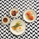 Homer Laughlin HL580847 5 5/8" Round Styleline Saucer - China, Black thumbnail 2