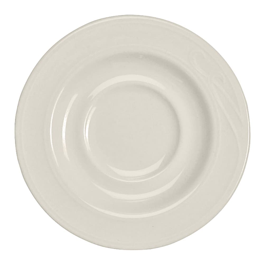 Homer Laughlin HL6151000 5 1/2" Round Lyrica Saucer - China, Ivory