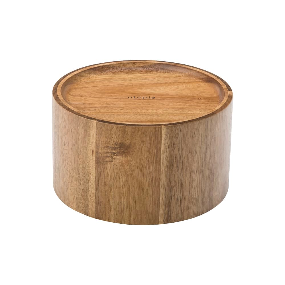 Steelite UJMP829 5 7/10"H Utopia Nantucket Beverage Dispenser Riser - Wood, Brown