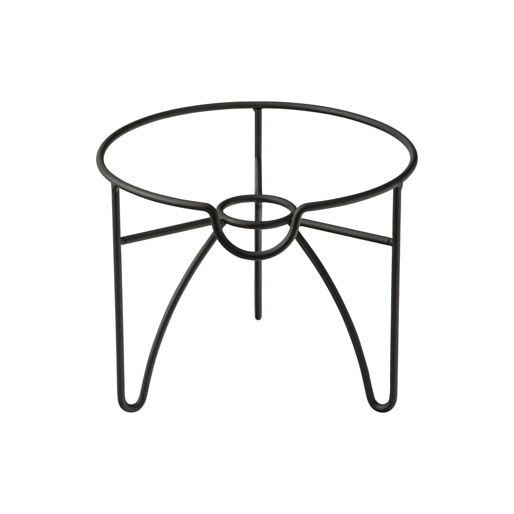 Steelite UR90135 6 7/10" Utopia Nantucket Drink Dispenser Stand - Stainless Steel, Black