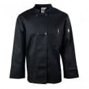 Chef Revival Chef's Jacket w/ Long Sleeves - Poly/Cotton, Black, Small (J071BK-S) thumbnail 10
