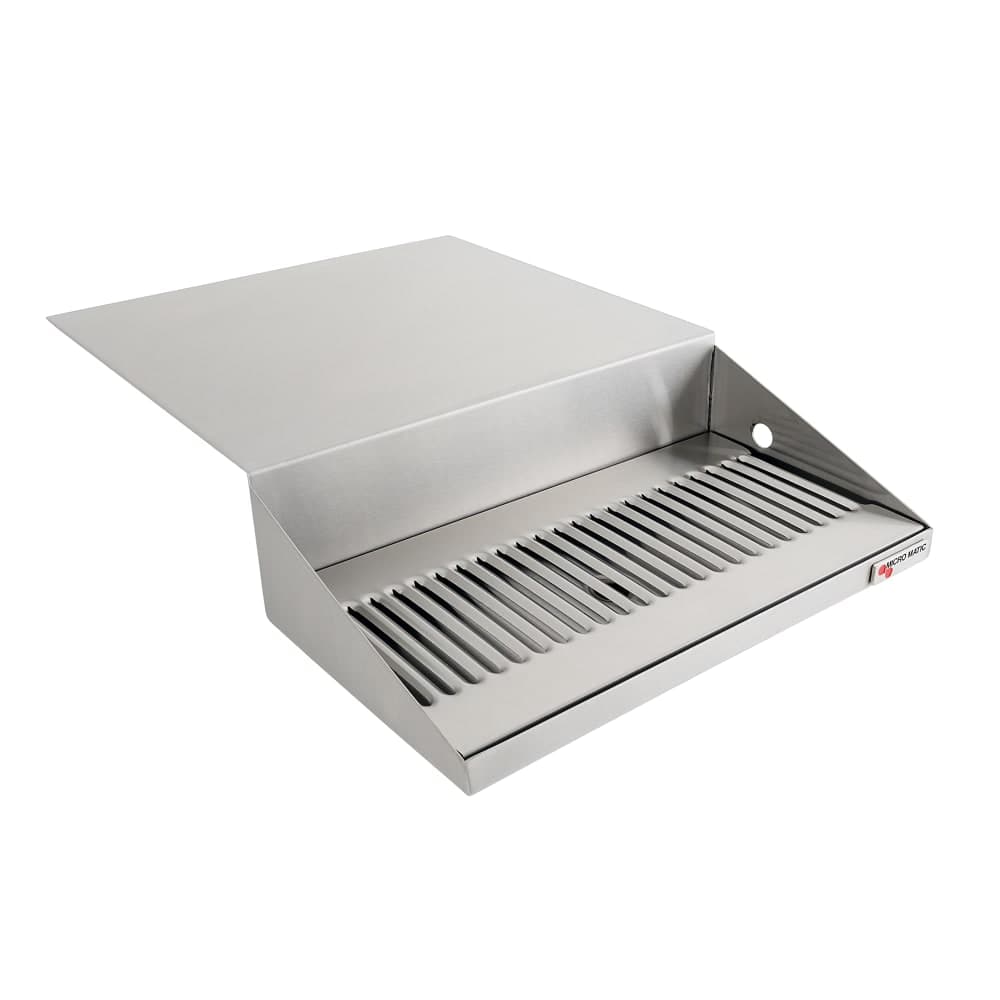 Micro Matic DP-J-12 Jockey Box Drip Tray - 12"W x 6 3/8"D x 3 1/2"H, Stainless Steel