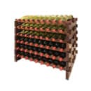 Vinotemp EP-4472-108S 31 1/4"H Epicureanist Commercial Wine Rack w/ (108) Bottle Capacity, Pine Wood, Stained thumbnail 4