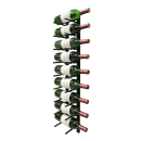 Vinotemp EP-PEGWALL9B 35 3/4"H Epicureanist Commercial Wine Rack w/ (9) Bottle Capacity, Black thumbnail 5