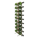 Vinotemp EP-PEGWALL9S 35 3/4"H Epicureanist Commercial Wine Rack w/ (9) Bottle Capacity, Stainless Steel thumbnail 4
