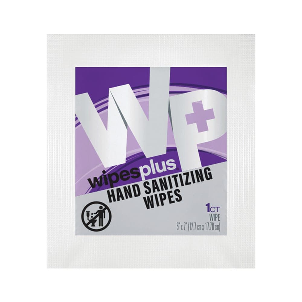 WipesPlus 35014 WipesPlus® Hand Sanitizing  Wipes, 70% Isopropyl Alcohol