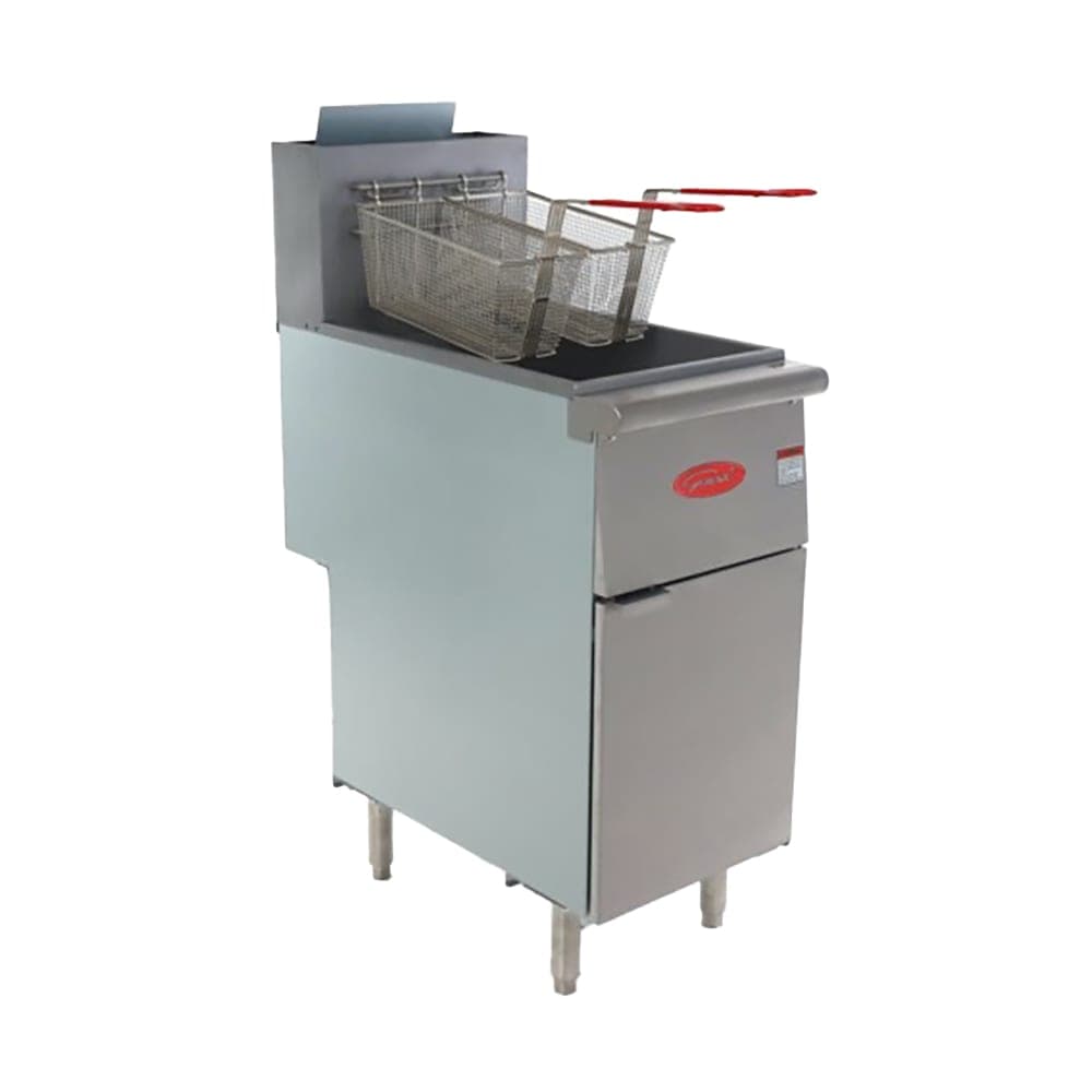 General GFF3-40LP Gas Fryer - (1) 40 lb. Vat, Floor Model, LP Gas