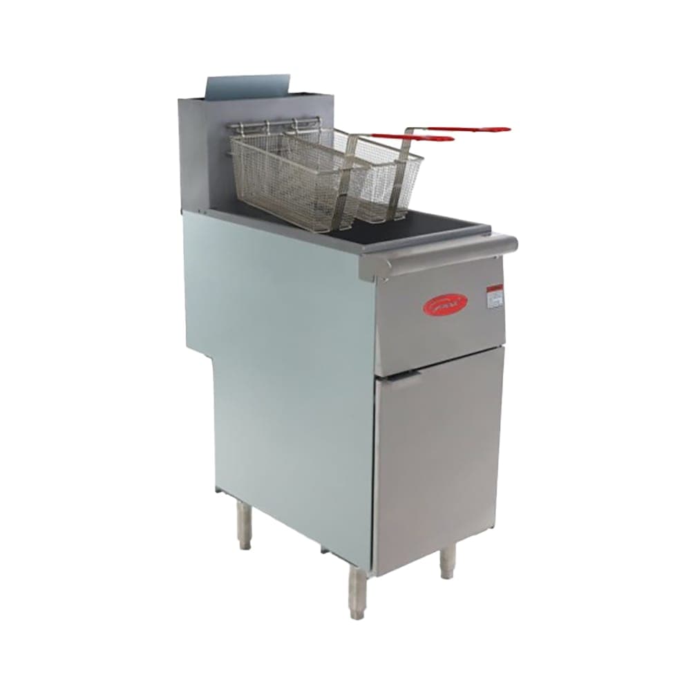 General GFF3-40N Gas Fryer - (1) 40 lb. Vat, Floor Model, Natural Gas