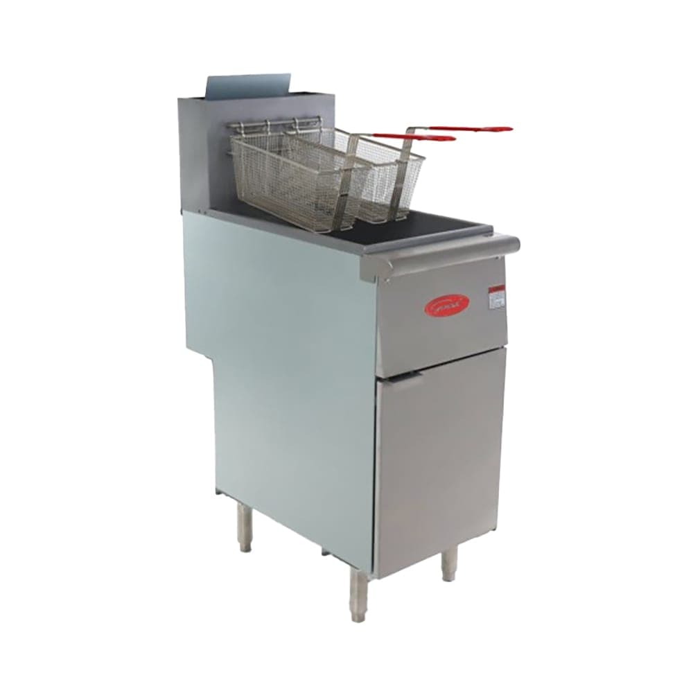 General GFF4-50LP Gas Fryer - (1) 50 lb. Vat, Floor Model, LP Gas