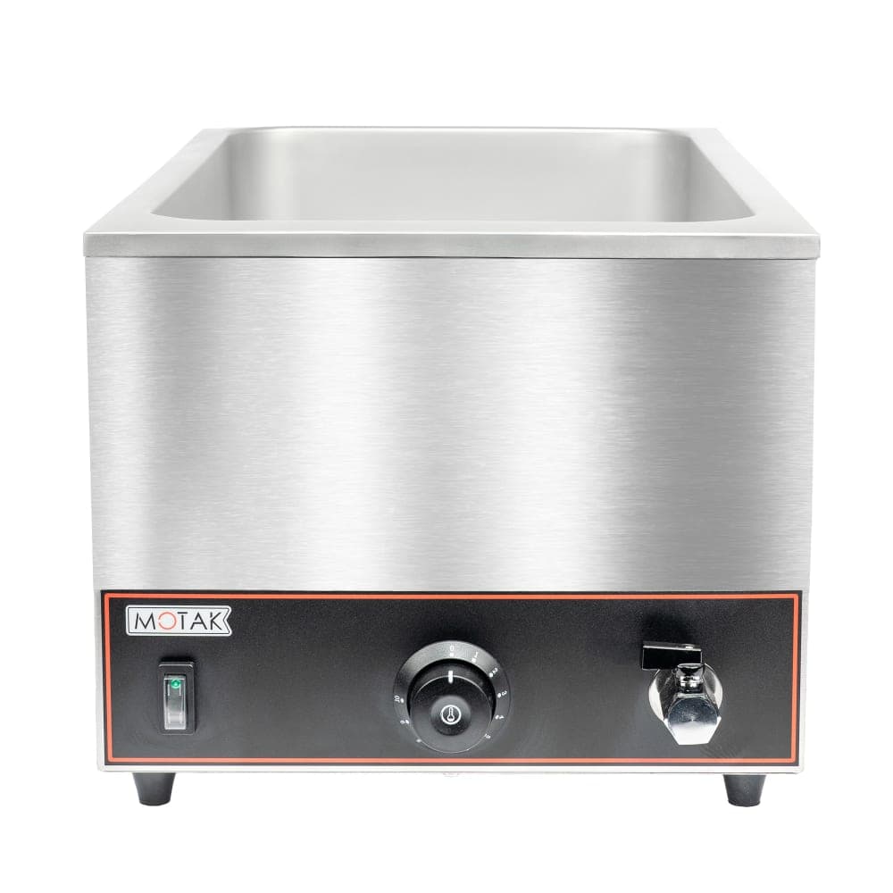 MoTak MBM20 Countertop Food Warmer - Wet w/ (1) Full Size Pan Wells, 120v