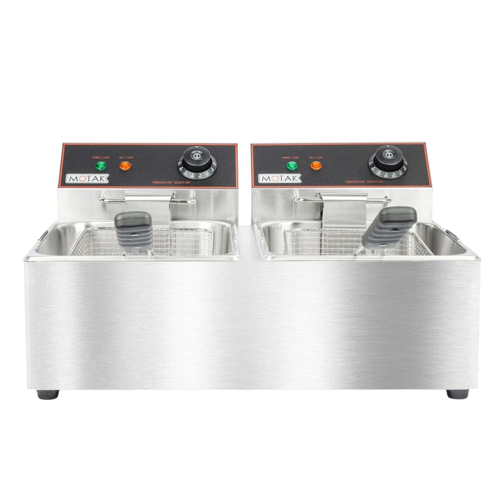 MoTak MCFD5 Countertop Electric Fryer - (2) 9 lb Vats, 120v