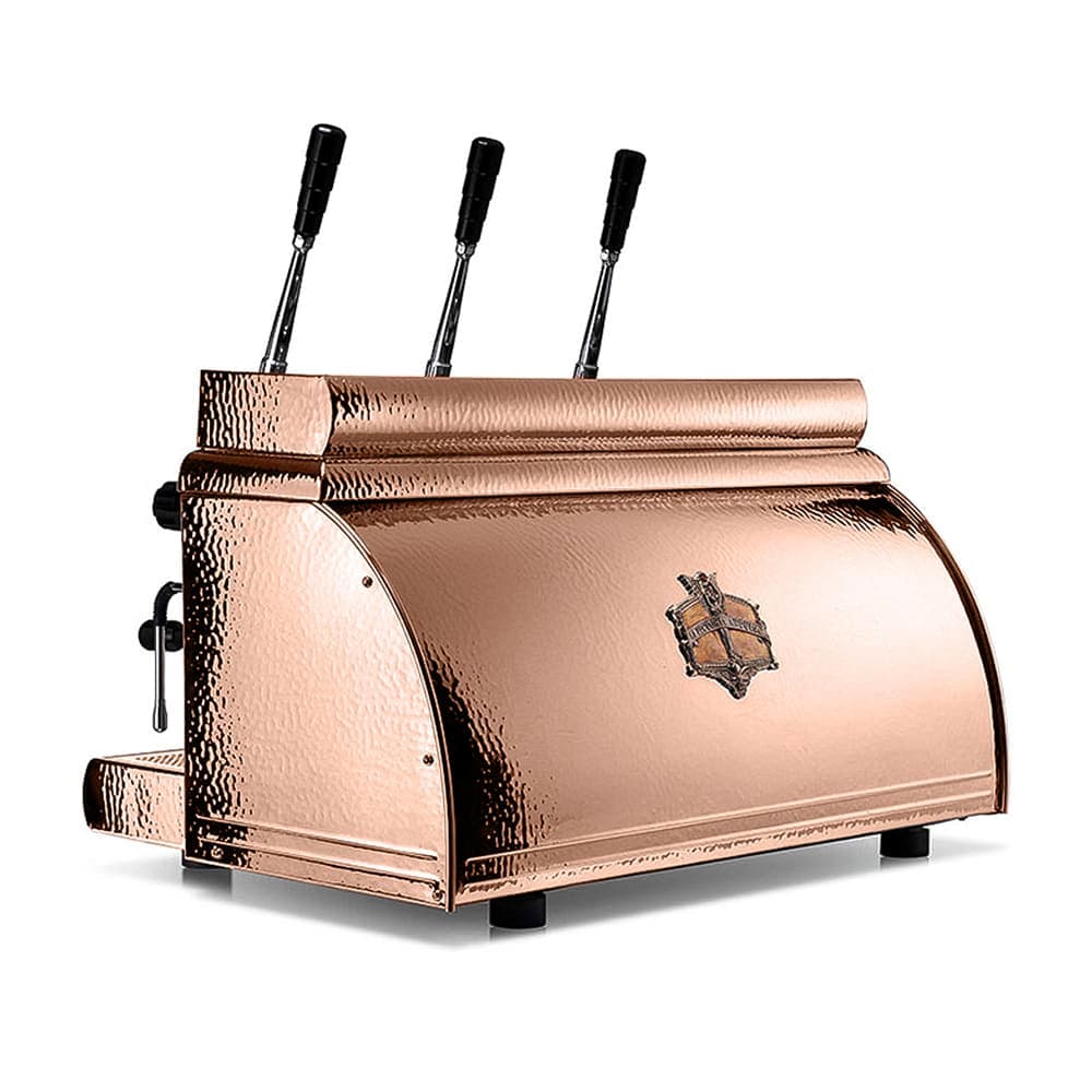 Victoria Arduino ATHENA LEVA LEVER 3GR Manual Espresso Machine w/ (3) Groups & 22.8 liter Boiler - 208-240v, Copper