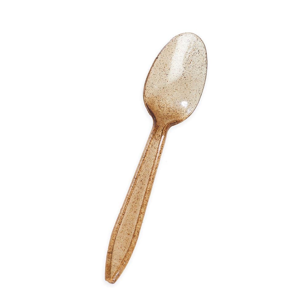 Sustainable Agave Disposable Spoon - Upcycled Agave, Brown (SPAGAVE1KUNW)