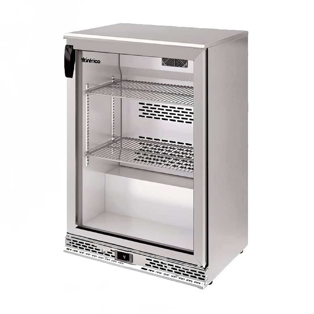 Infrico IMD-ERV15IIGD 23 5/8" Bar Refrigerator - 1 Swinging Glass Door, Stainless, 115v