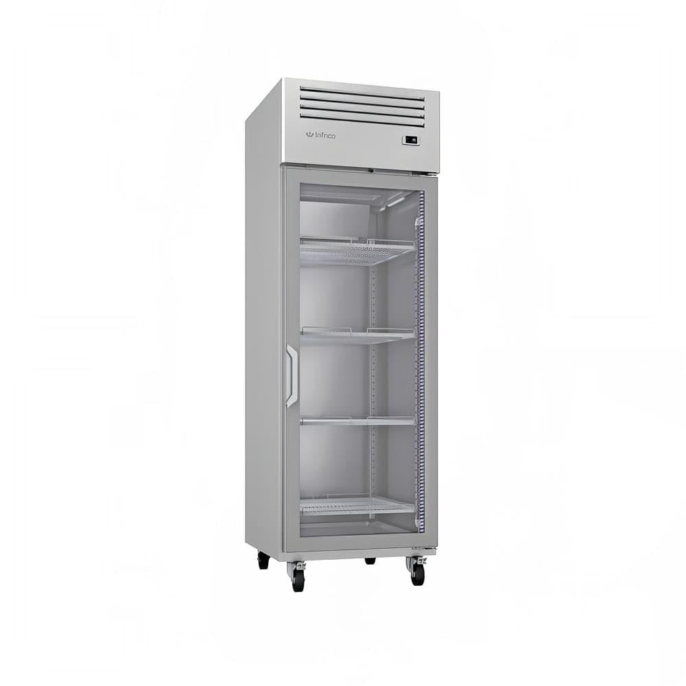 Infrico IRR-AGB23CR 27" One Section Reach In Refrigerator, (1) Right Hinge Glass Door, 115v