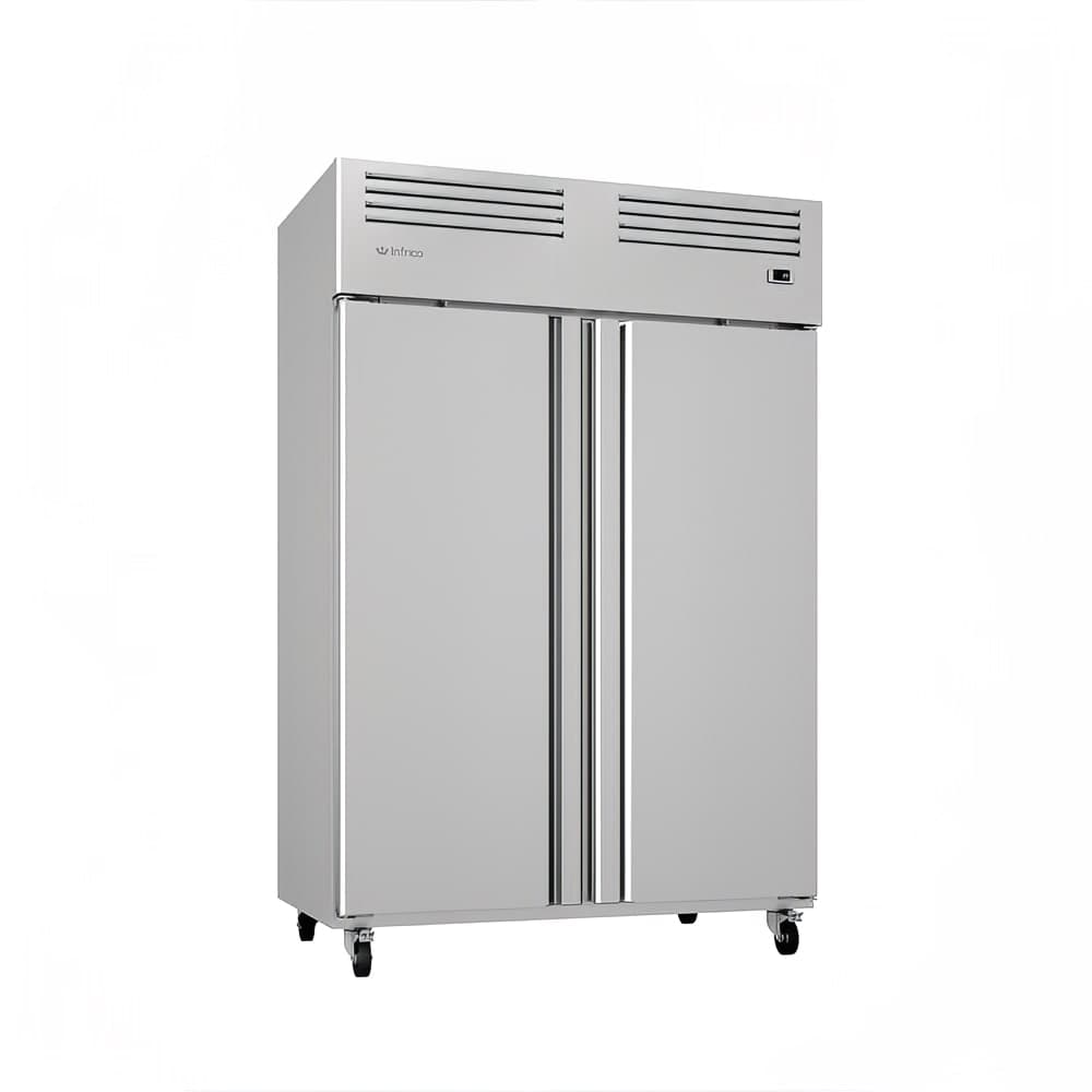 Infrico IRR-AGB49BT 54 1/2" AGB Series Two Section Reach In Freezer, (2) Left/Right Hinge Solid Doors, 115v
