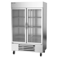 Infrico IRR-AN49CR 54 1/2" Two Section Reach In Refrigerator, (2) Left/Right Hinge Glass Doors, 115v thumbnail 4