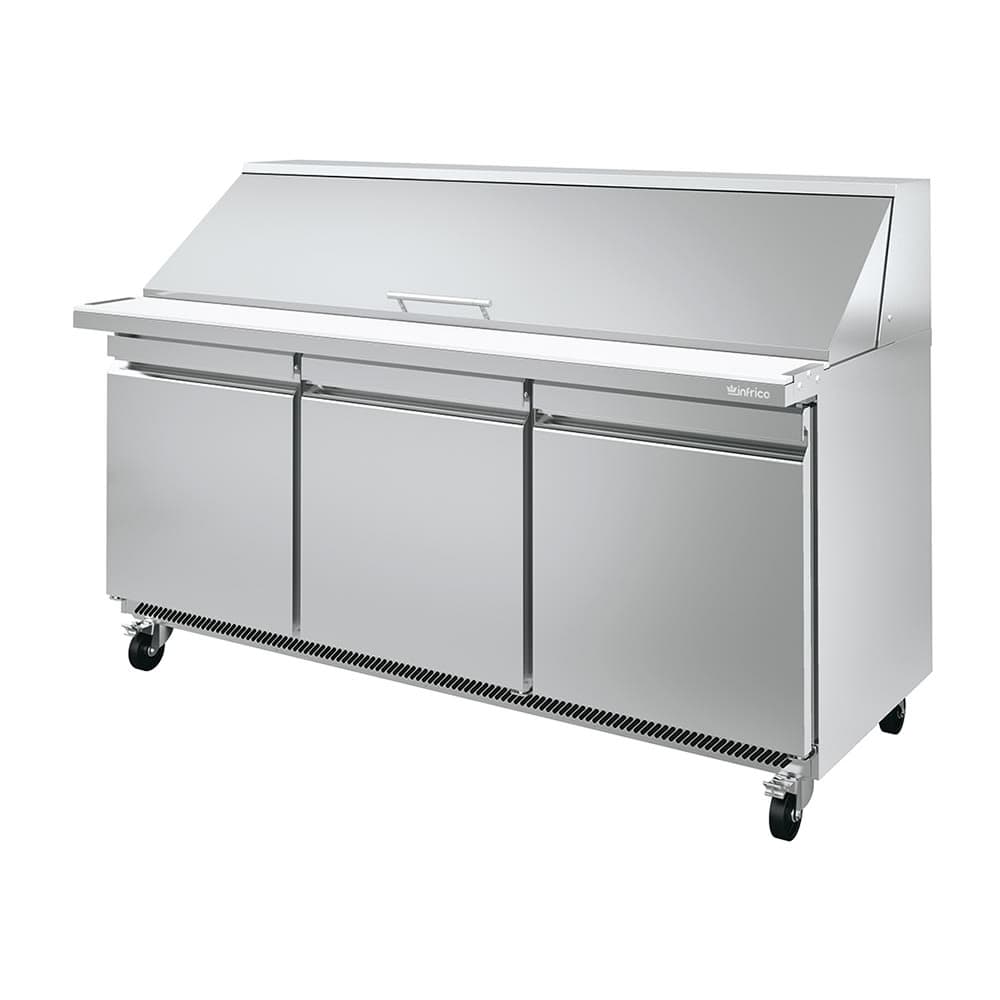 Infrico IRT-UC72PMT 72 5/8" UC Series Mega Top Sandwich/Salad Prep Table w/ Refrigerated Base, 115v