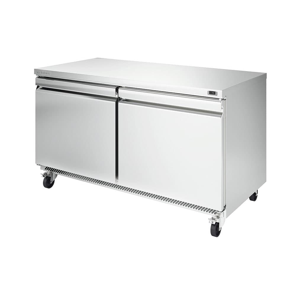 Infrico IUC-UC60F 60 3/8" W Undercounter Freezer w/ (2) Sections & (2) Doors, 115v