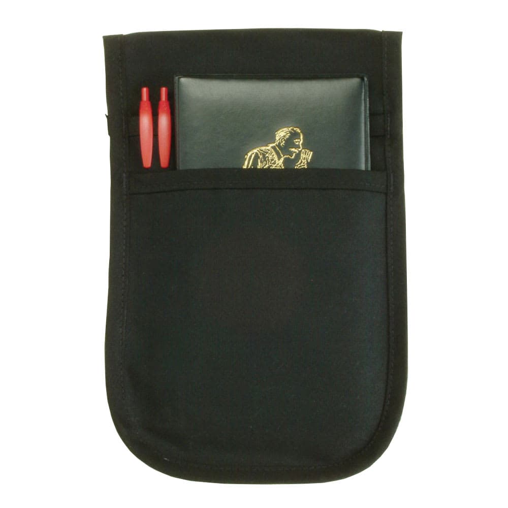 Chef Revival 2 Pocket Pouch Apron - 7 1/2" x 12", Polyester, Black (CL2PSPOUCHBK-1)