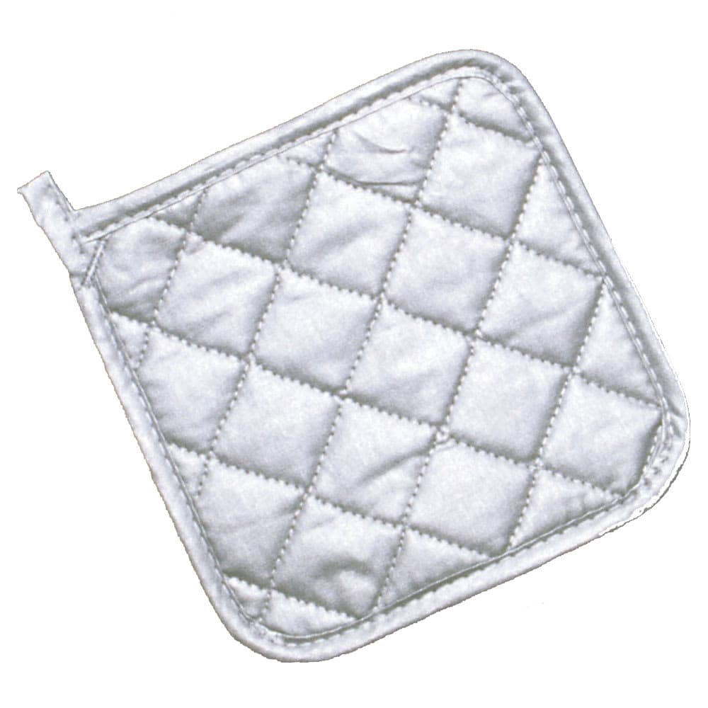 Chef Revival 7" Square Pot Holder - Silicone, Silver (CLPHS7SL-1)