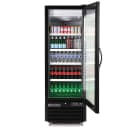 Maxx Cold MXGDM-30RBHC 27" X-Series One Section Glass Door Merchandiser - (1) Right Hinge Door, Black, 120v thumbnail 4
