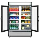 Maxx Cold MXM2-48RHC 54" X-Series Two Section Glass Door Merchandiser - (2) Left/Right Hinge Doors, White, 120v thumbnail 3