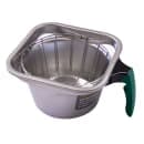 Fetco B003110G1 Iced Tea Brew Basket w/ Green Handle - 13" x 5", Stainless Steel thumbnail 3