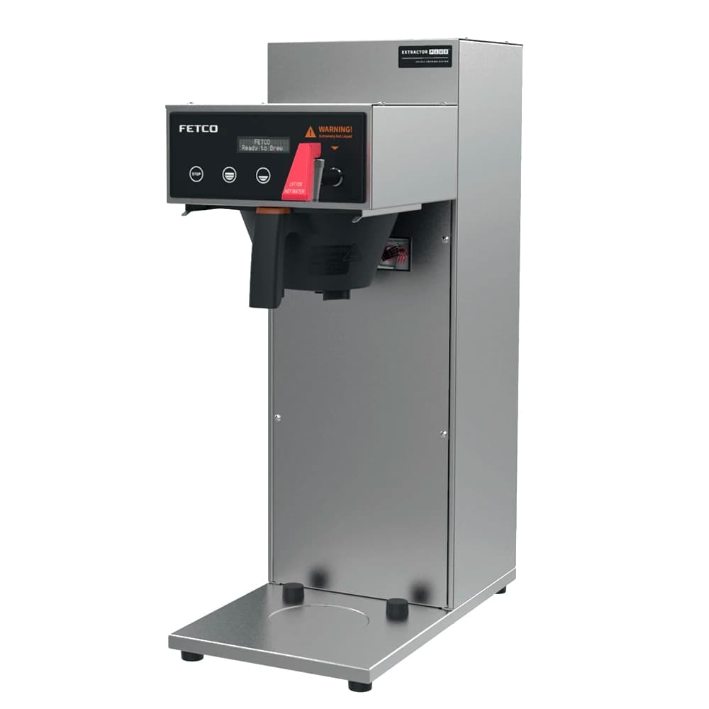 Fetco CBS-1221 Single Airpot Brewer w/ 3 1/2 oz Metal Brewing Basket - Stainless, 120v/200-240v/1ph