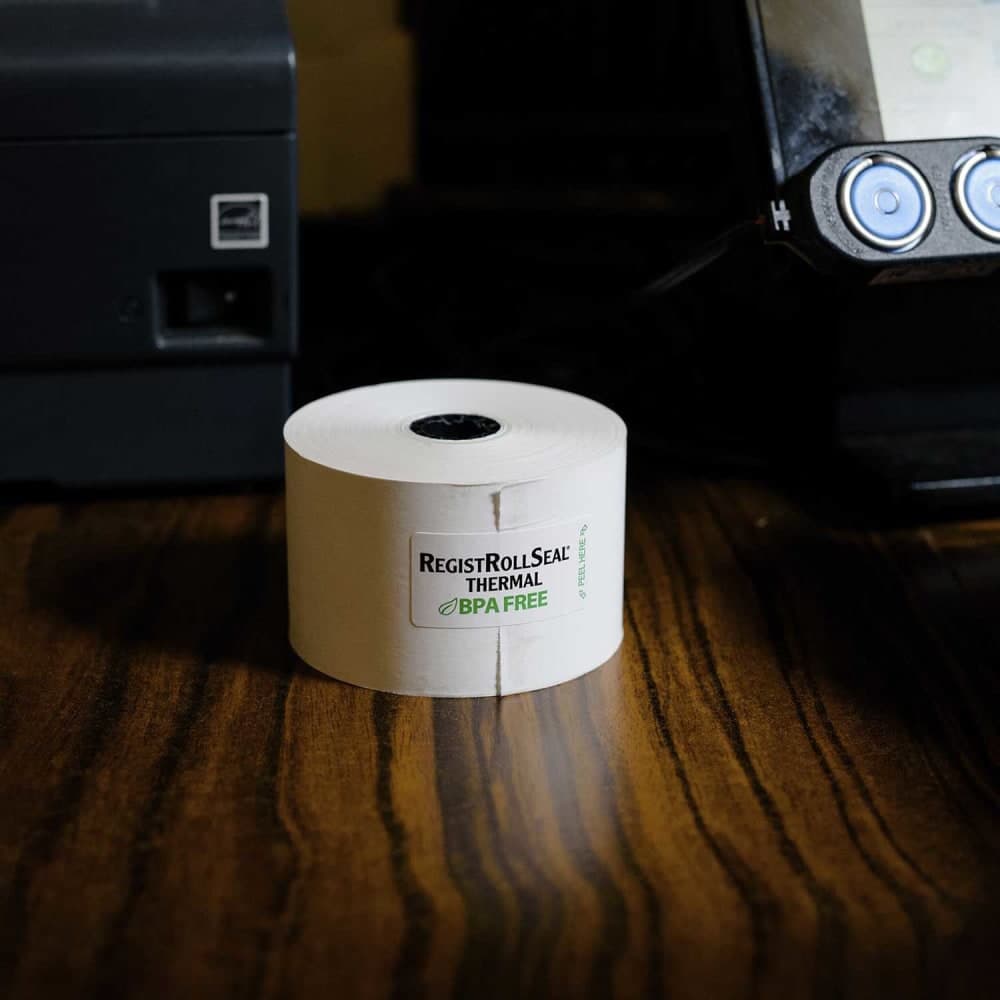 National Checking Company Thermal Register Roll - 1" x 230', White (7441SP)