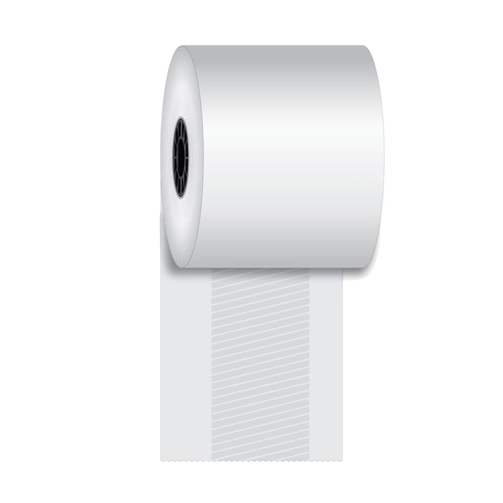 National Checking Company Thermal Register Roll w/ Adhesive - 3 1/8" x 170', White (7313-170AP)