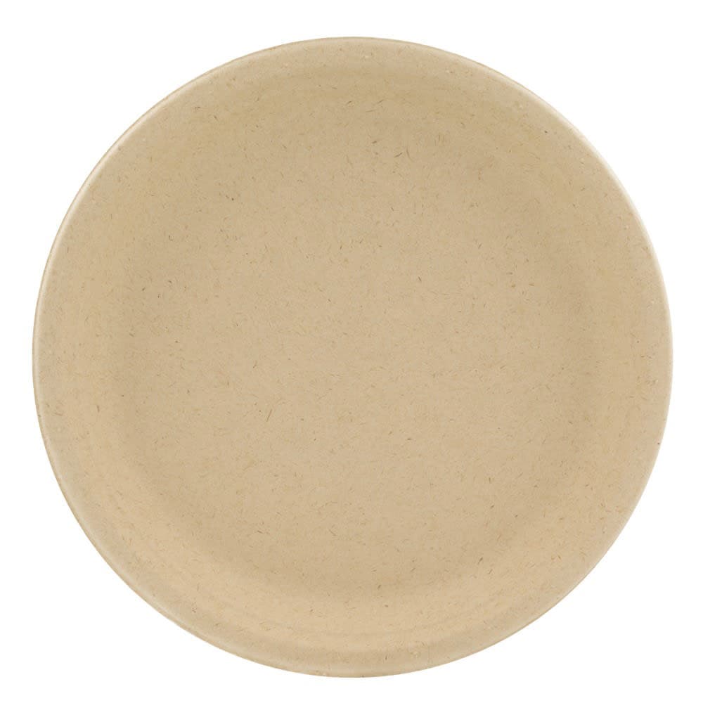 Genera 10 1/4" Round Disposable Plate - Molded Fiber, Natural (TPA100B500IN)