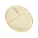 Genera 10 1/4" Round Disposable Plate w/ (3) Compartments - Molded Fiber, Natural (TPA103CB500IN) thumbnail 3