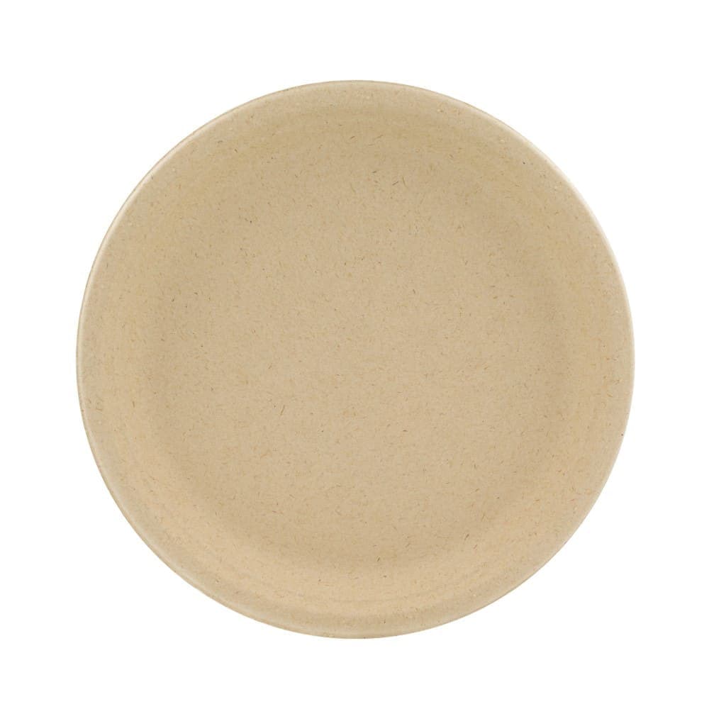 Genera 7" Round Disposable Plate - Molded Fiber, Natural (TPA700B101IN)