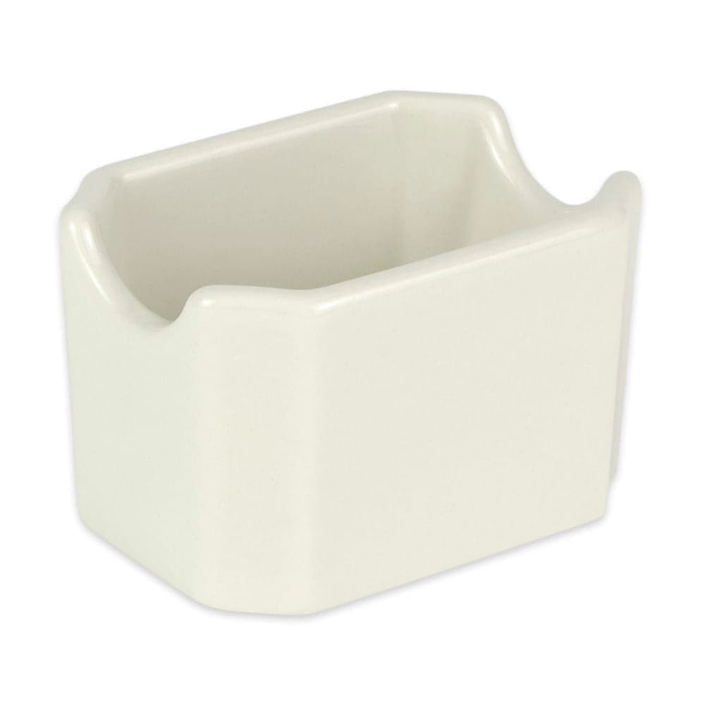 Diversified Ceramics DC20S Rectangular Sugar Caddy - Ceramic, White