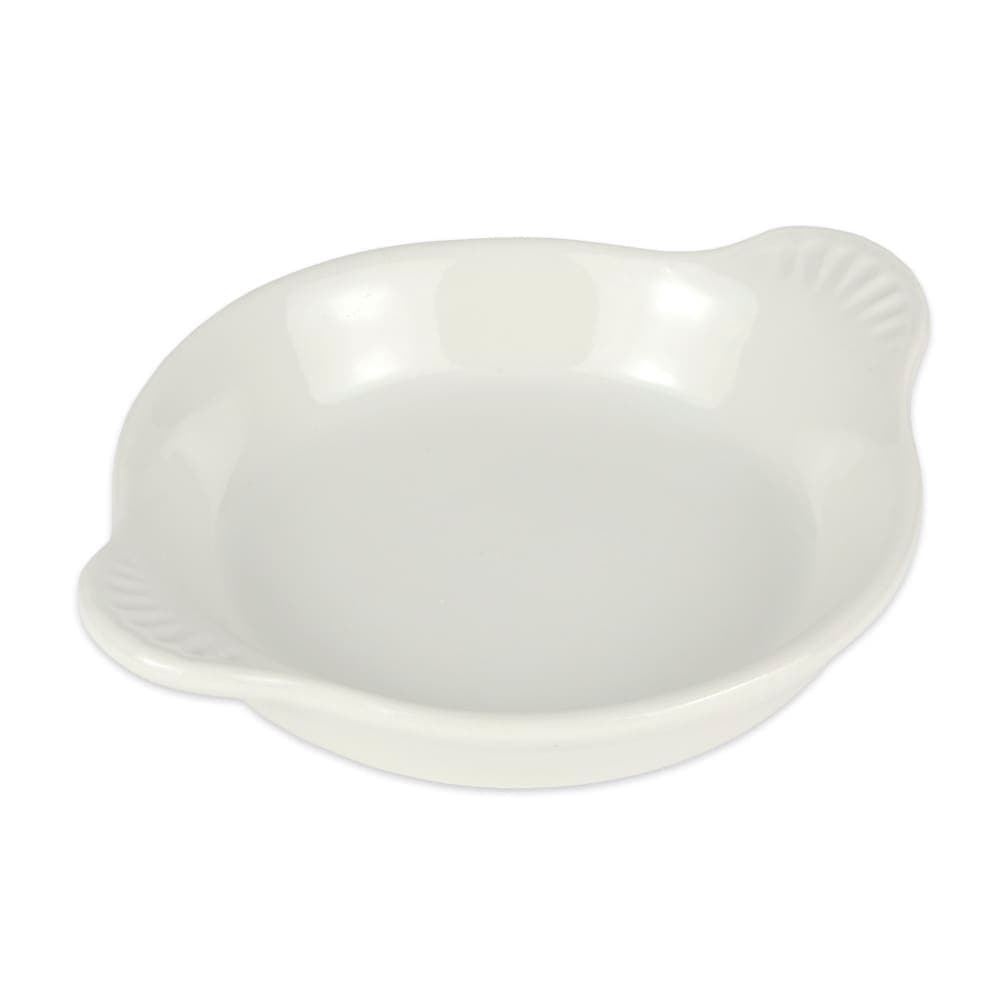 Diversified Ceramics DC433 8 oz. Round, Ceramic Egg Dish, White
