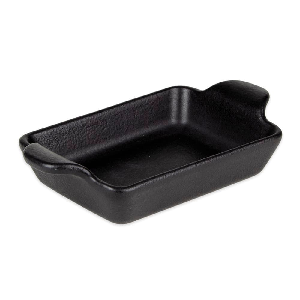 Diversified Ceramics DCI539BI 10 oz. Oval, Ceramic Baking Dish, Black