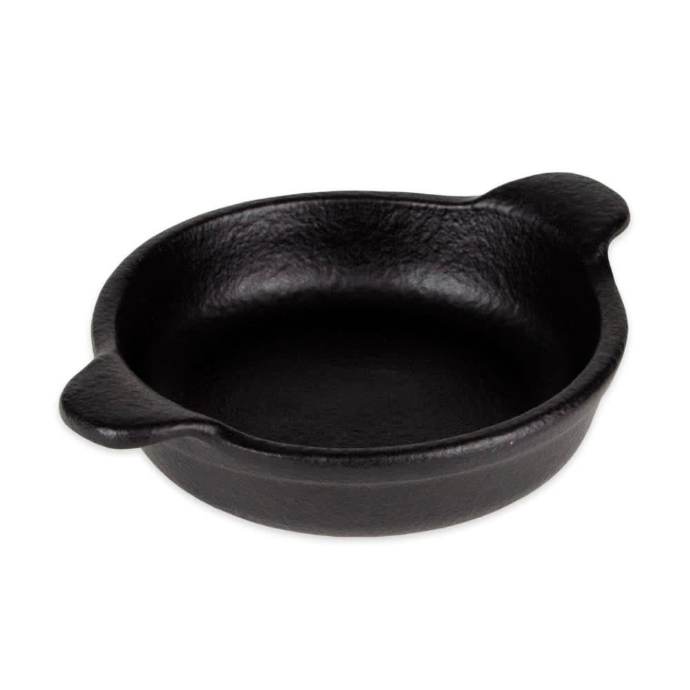 Diversified Ceramics DCI594BI 10 oz. Round, Ceramic Baking Dish, Black