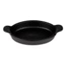 Diversified Ceramics DCI596BI 12 oz. Oval, Ceramic Baking Dish, Black Iron thumbnail 2