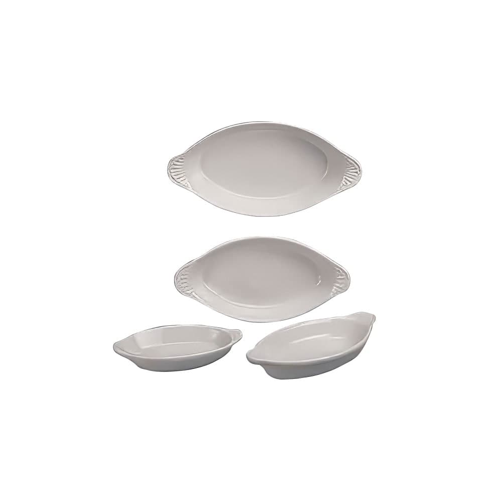 Diversified Ceramics DCI626W 4 1/2 oz. Oval, Ceramic Rarebit, White