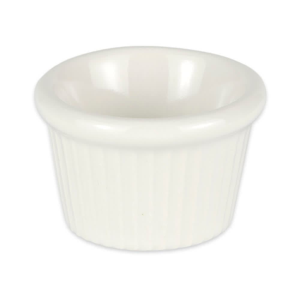 Diversified Ceramics DCI843W 1 oz Fluted Ramekin - Ceramic, White