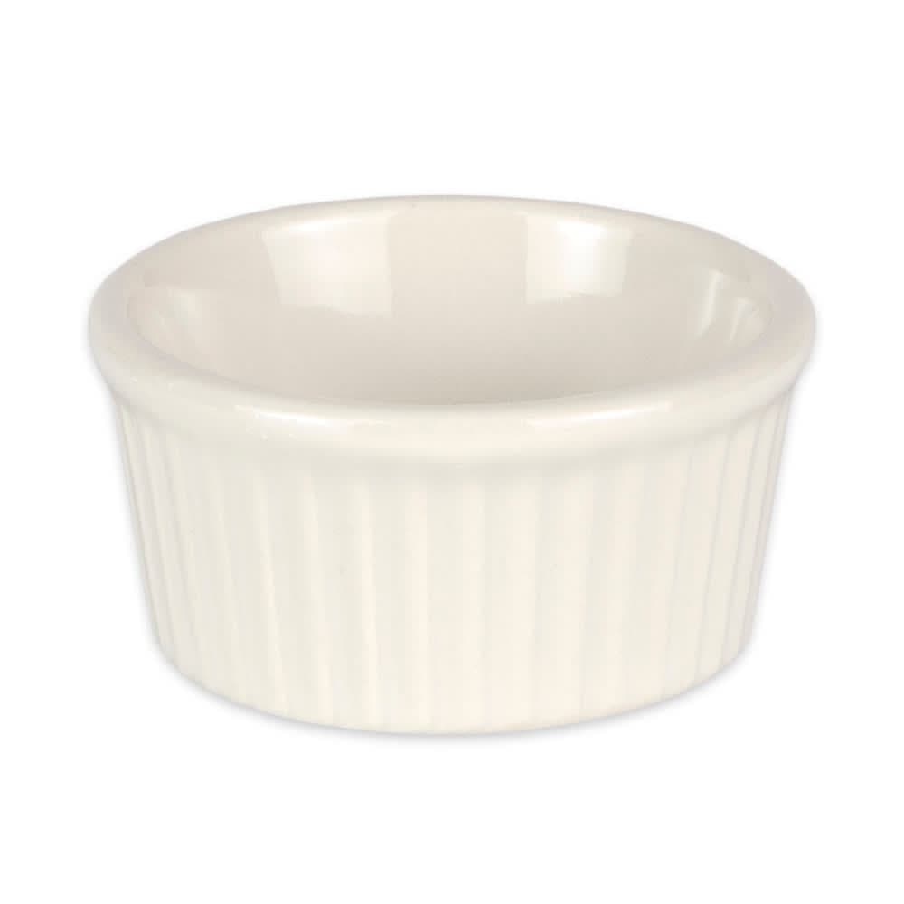 Diversified Ceramics DCI844W 2 oz Fluted Ramekin - Ceramic, White