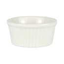 Diversified Ceramics DCI845W 4 1/2 oz Fluted Ramekin - Ceramic, White thumbnail 2