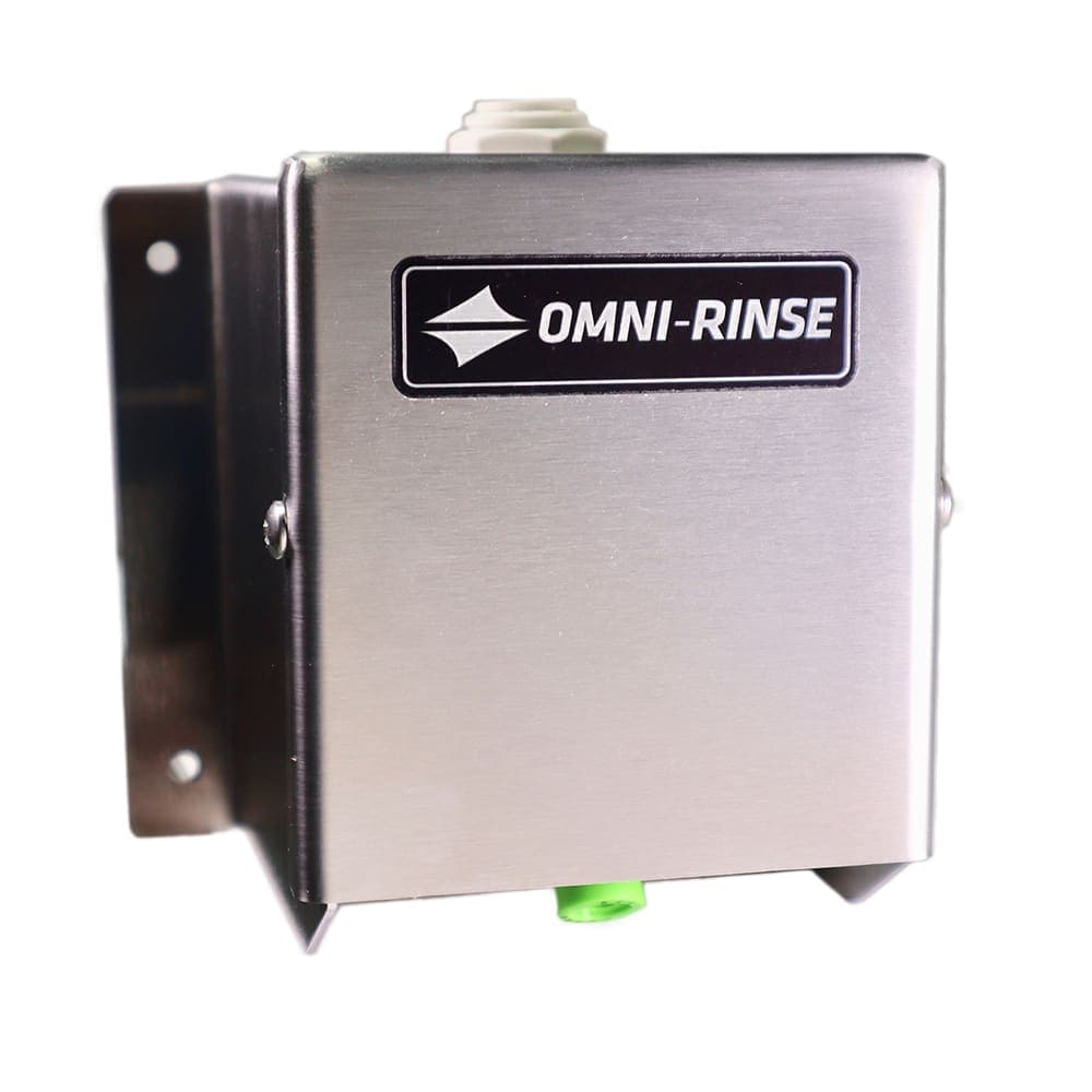 Omni-Rinse Auto-Burn™ Backsplash Mount Conversion Head - 5 GPM, 40 psi, Stainless Steel (AB-BSM1)