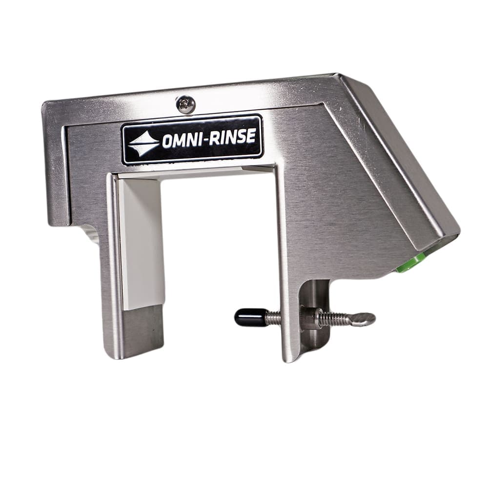 Omni-Rinse Auto-Burn™ Saddle Mount Conversion Head - 5 GPM, 40 psi, Stainless Steel (AB-CH1)